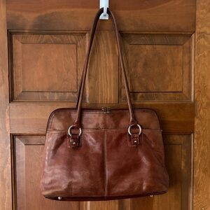 Giani Bernini Brown Leather Shoulder Bag
